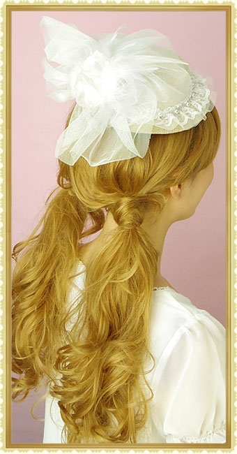ゴスロリスタイルに合う髪飾り。ヘアクリップタイプ。帽子のゴシック