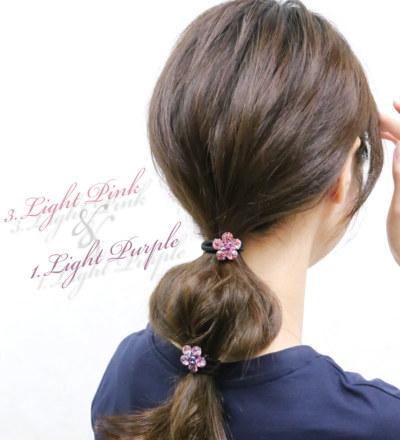 髪に大輪の花を咲かせて…艶カメリアヘアゴム<br>