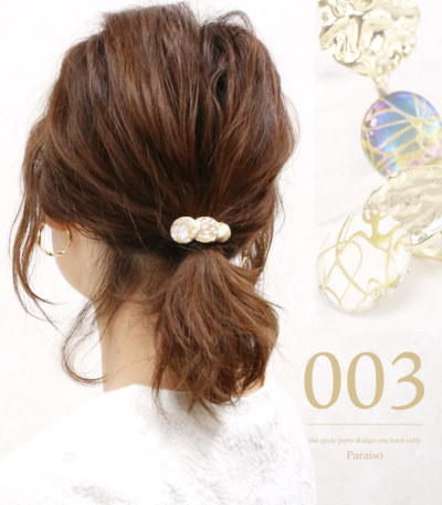 大人の抜け感に。オーロラゴールドヘアカフス<br> 大人の抜け感に。オーロラゴールドヘアカフス<br>