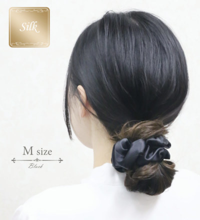 50%OFF 移転セール】【シュシュ】リトルムーンシルクシュシュM