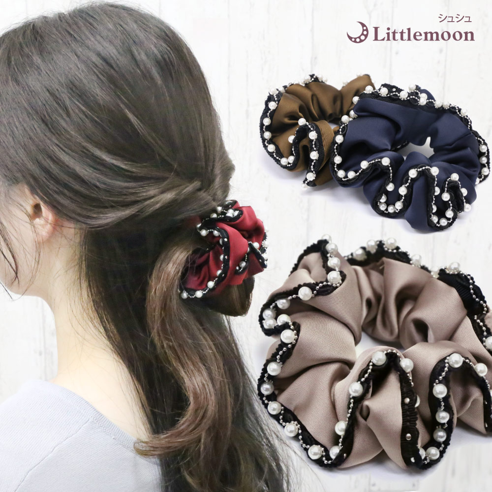 楽天市場】【メール便送料無料】 シュシュ ヘアゴム ヘア