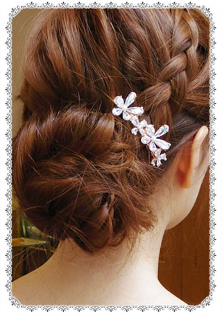キュービックジルコニアのヘアジュエリー。優しさ溢れるビジュー