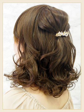 Jewel VOX バレッタ ヘアアクセサリー 髪留め スクエア ラメ