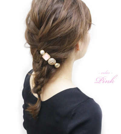 楽天市場】【ゆうパケットOK】バレッタ ヘアクリップ 大きめ